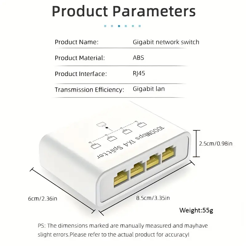 سوییچ شبکه 5 پورت مدل W1005