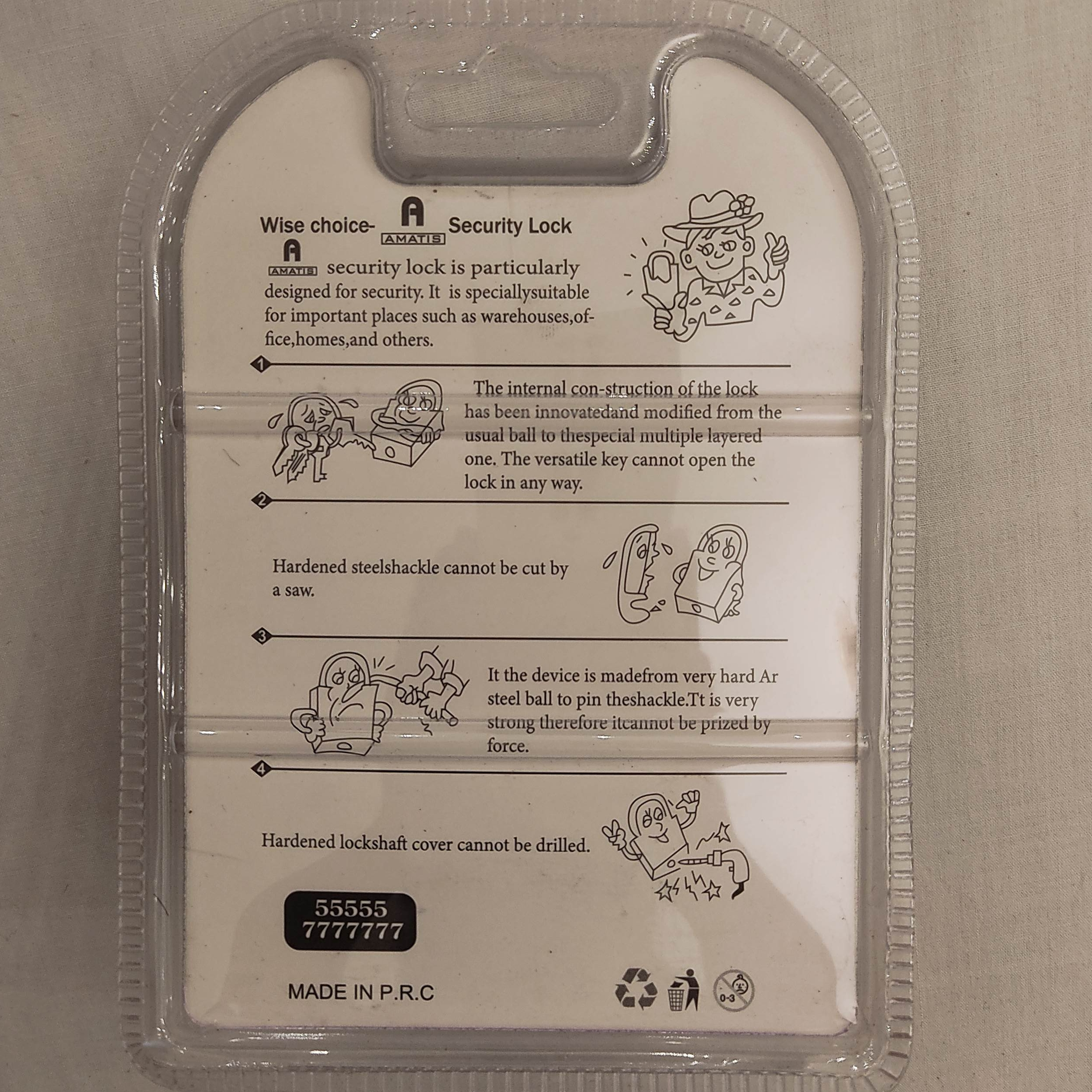 قفل آویز آماتیس کد 70MM
