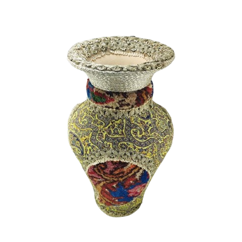 گلدان دست ساز طرح فرش دستبافت مدل df-21