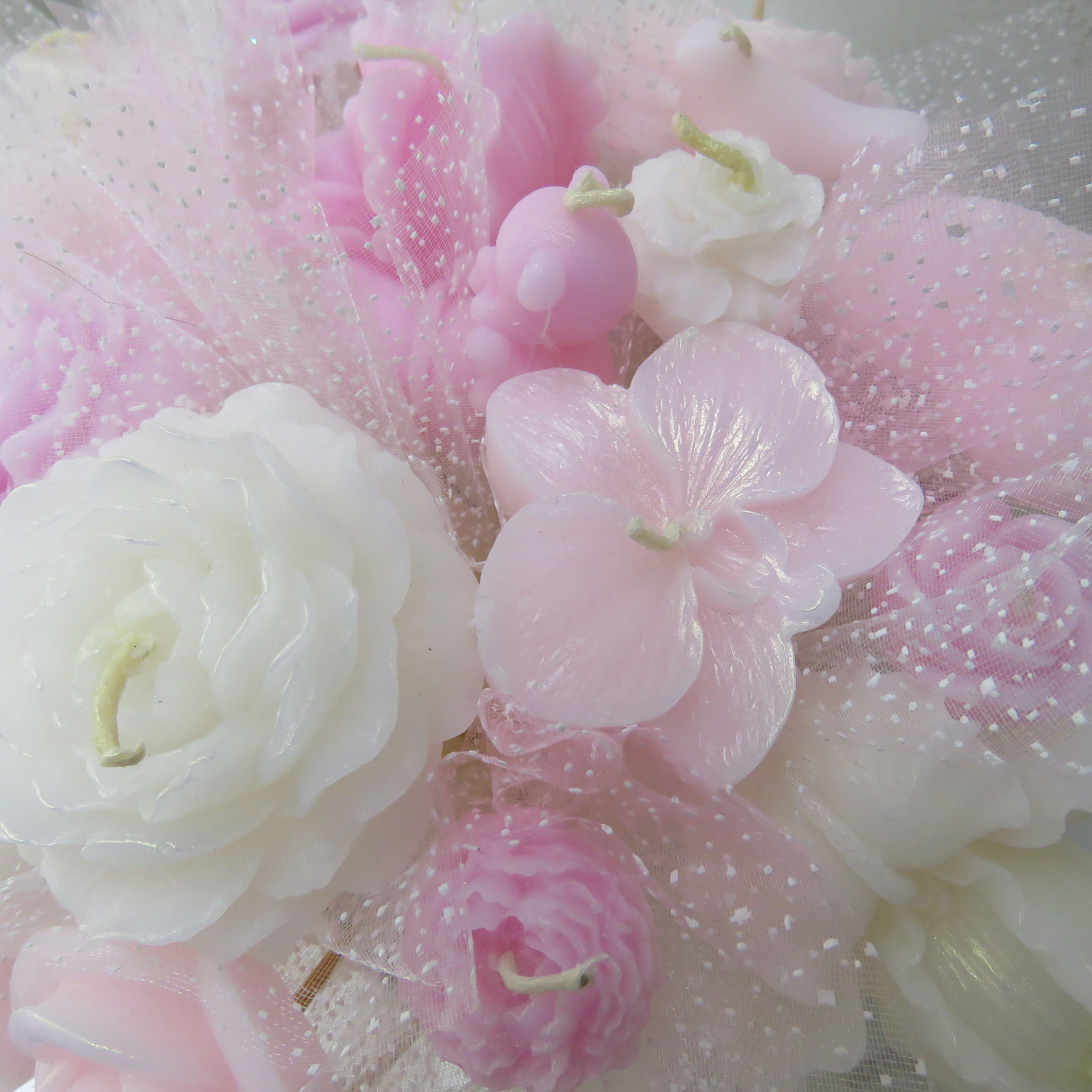 شمع باکس گل جاودان مدل عسل کد 501