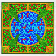 رومیزی مدل حوض ماهی کد 9270