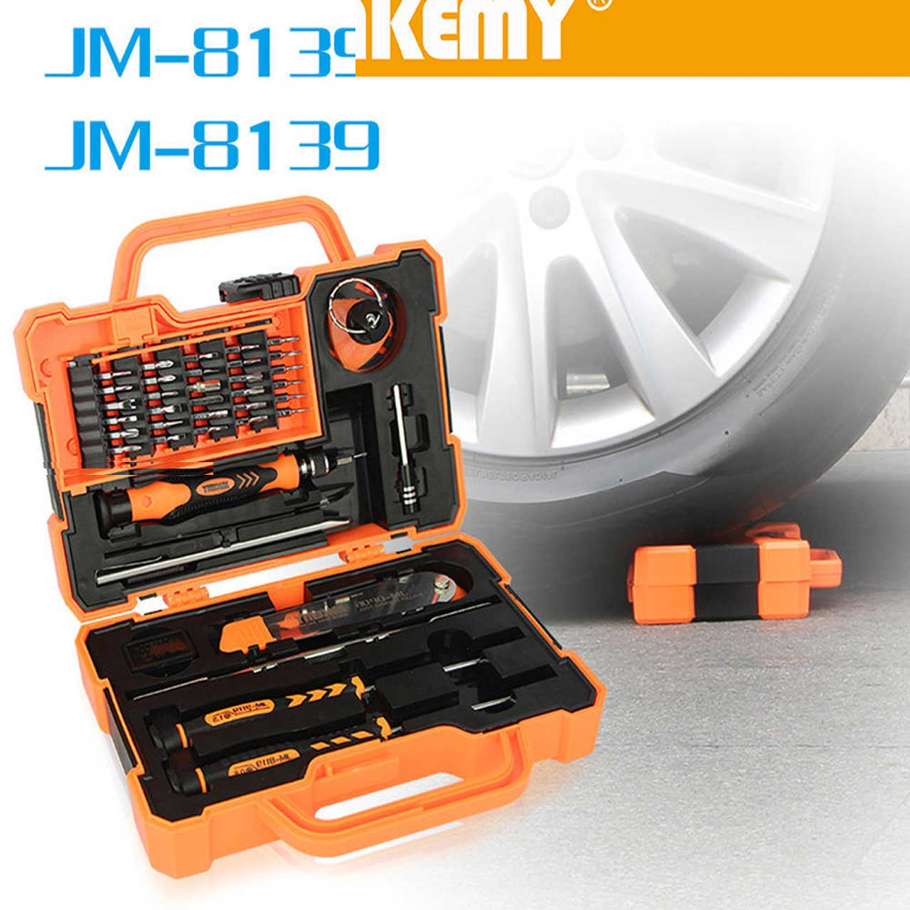 پیچ گوشتی جاک می مدل JM-8139 مجموعه 45 عددی