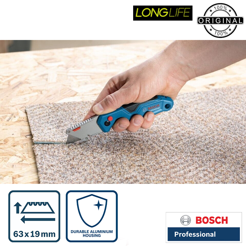 کاتر چاقویی بوش مدل safety Utility Knife کد 1600A016BL