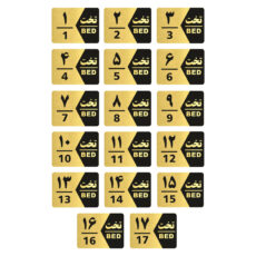 تابلو راهنما طرح شماره تخت مدل GNG1617 مجموعه 17 عددی
