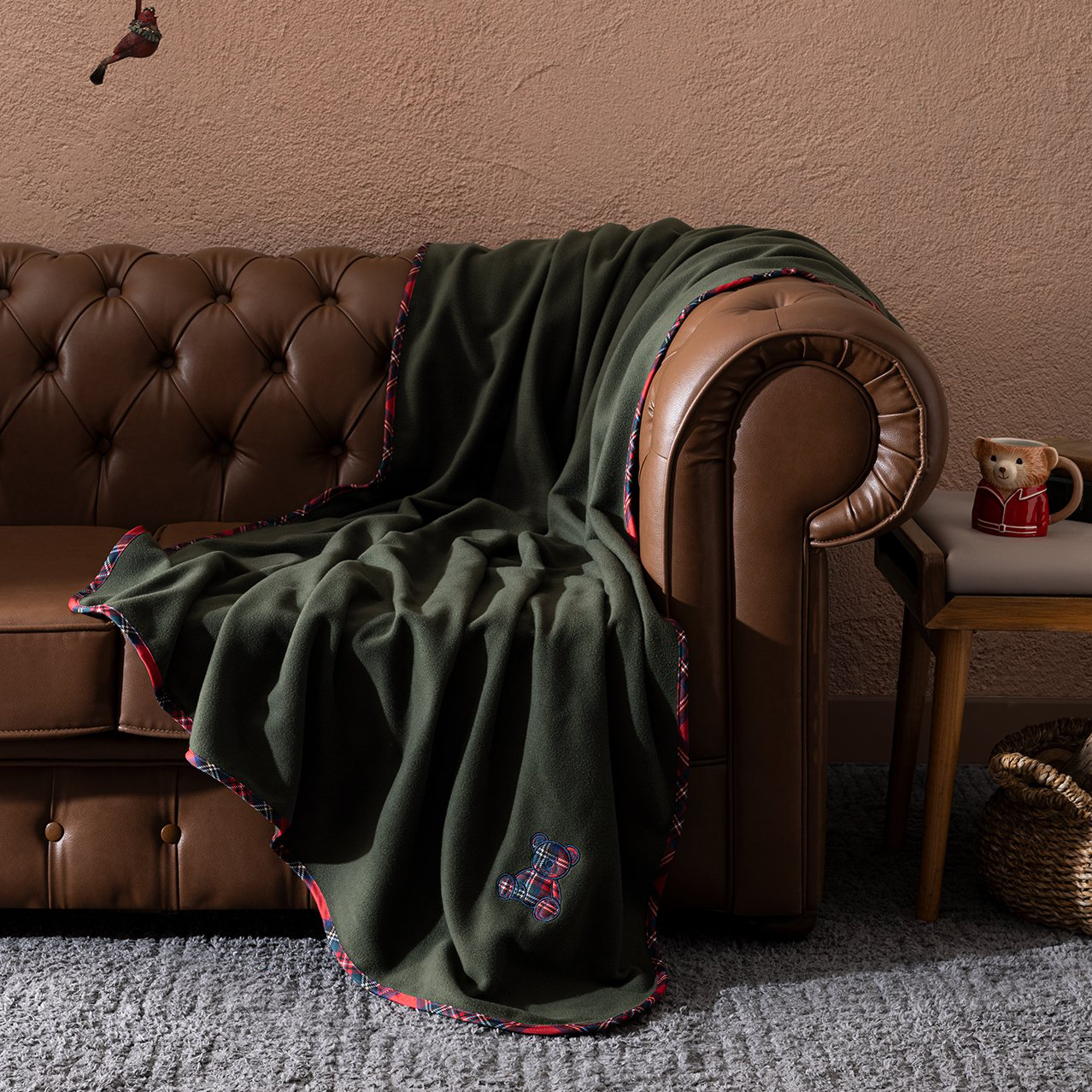 پتو مبل مادام کوکو مدل Tanise bear سایز 130*170 سانتی متر