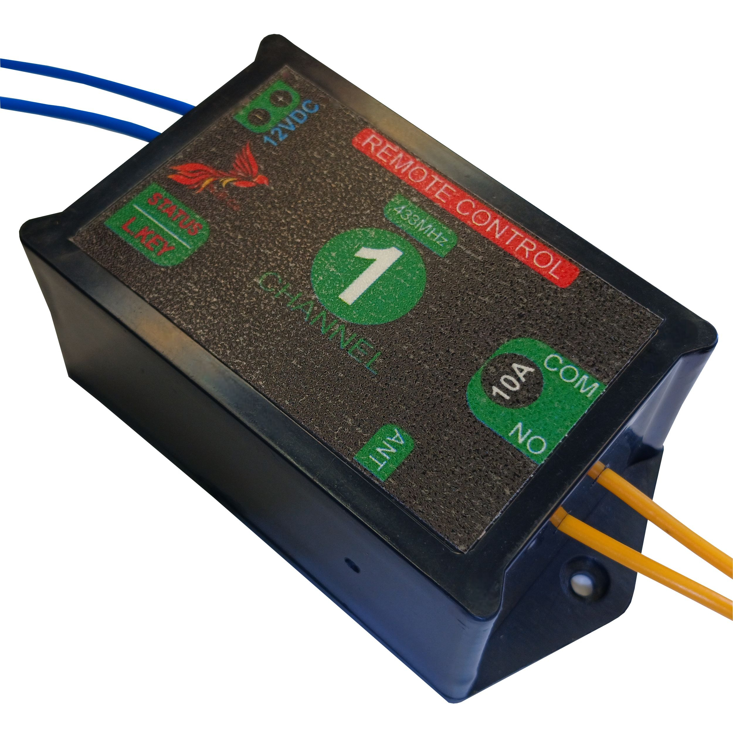 گیرنده و ریموت دربازکن تک کانال 10 آمپر مدل 12V-CH001-10