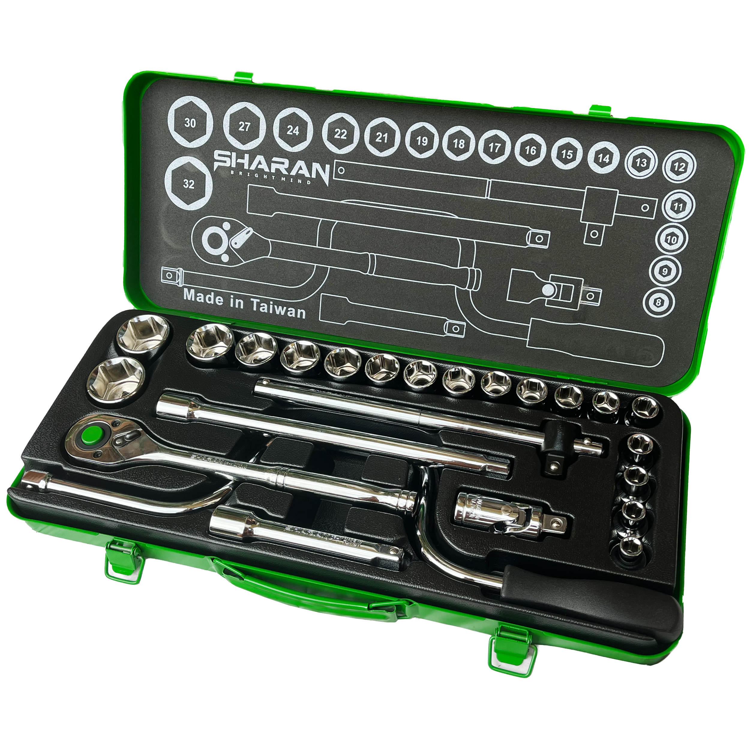 آچار بکس شاران مدل SM24-6PT مجموعه 24 عددی