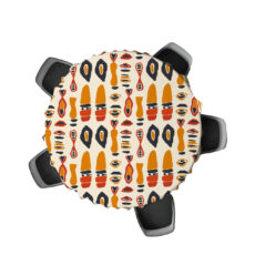 رومیزی برند رومیزی باز طرح گرد مدل آفریقایی باستان کد 1058