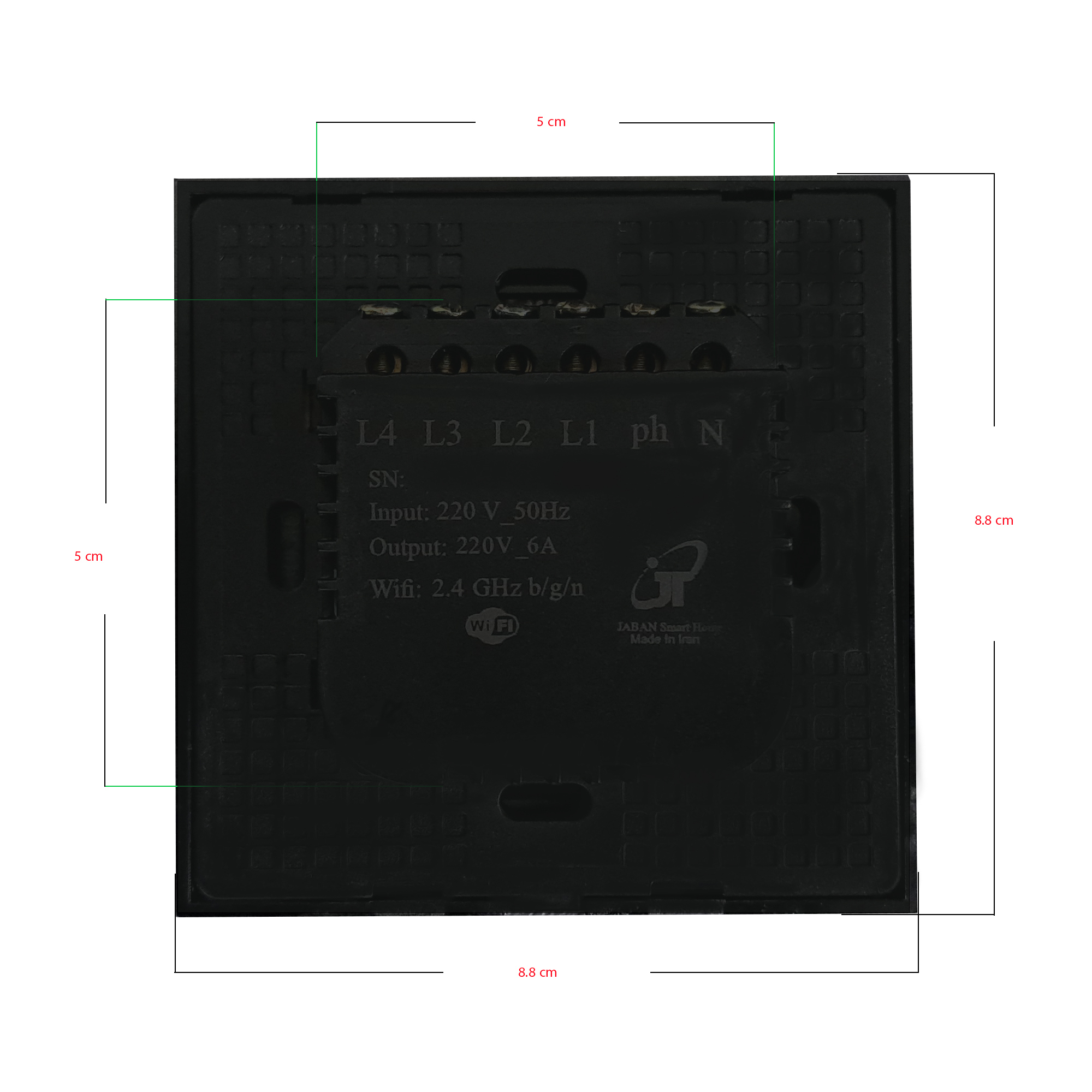 کلید هوشمند لمسی جابان مدل JSTLS04 AL