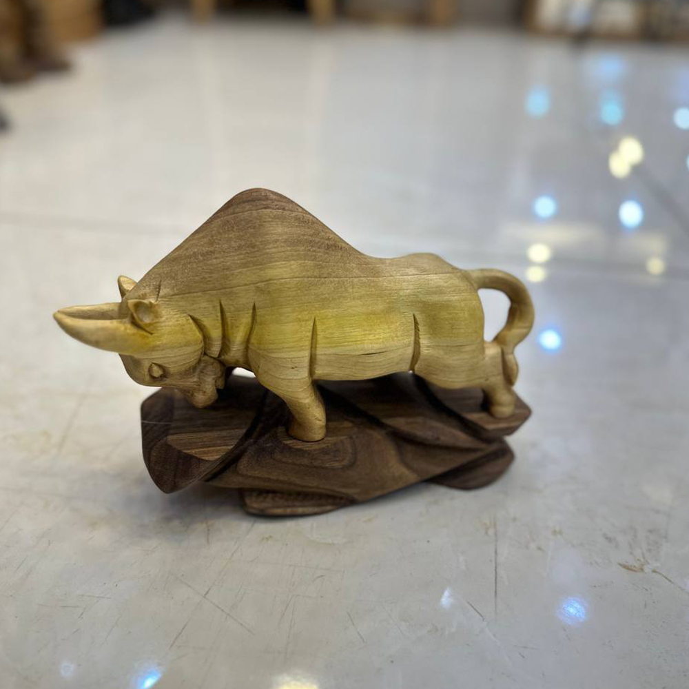مجسمه چوبی گاو میش مدل 1245