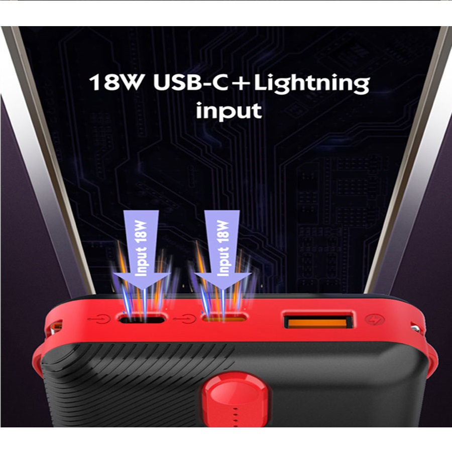 پاوربانک الدینیو مدل PQ24، ظرفیت 20000 میلی‌آمپر ساعت