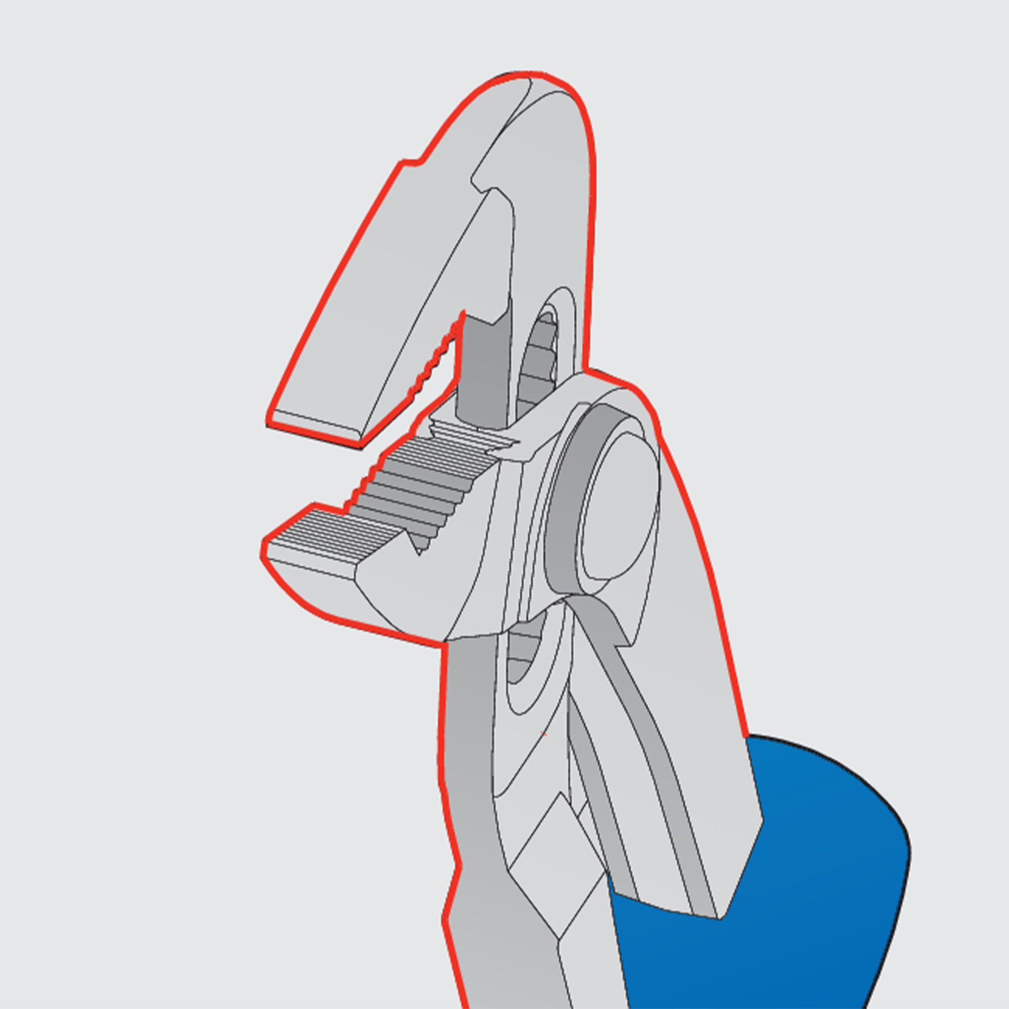 انبر کلاغی یونیور مدل 447/1HPP سایز 10 اینچ