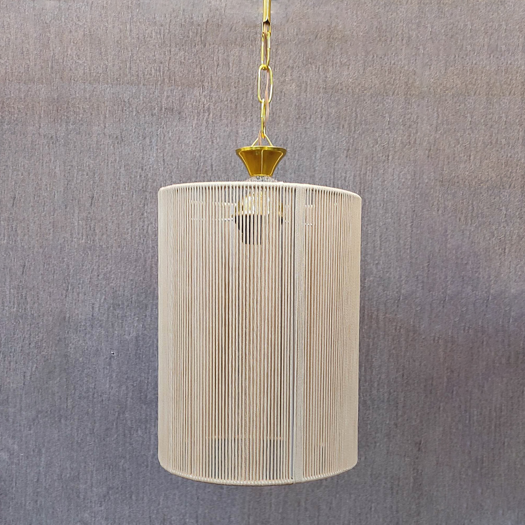 لوستر بافتنی مدل لوستر مدل استوانه 30*22