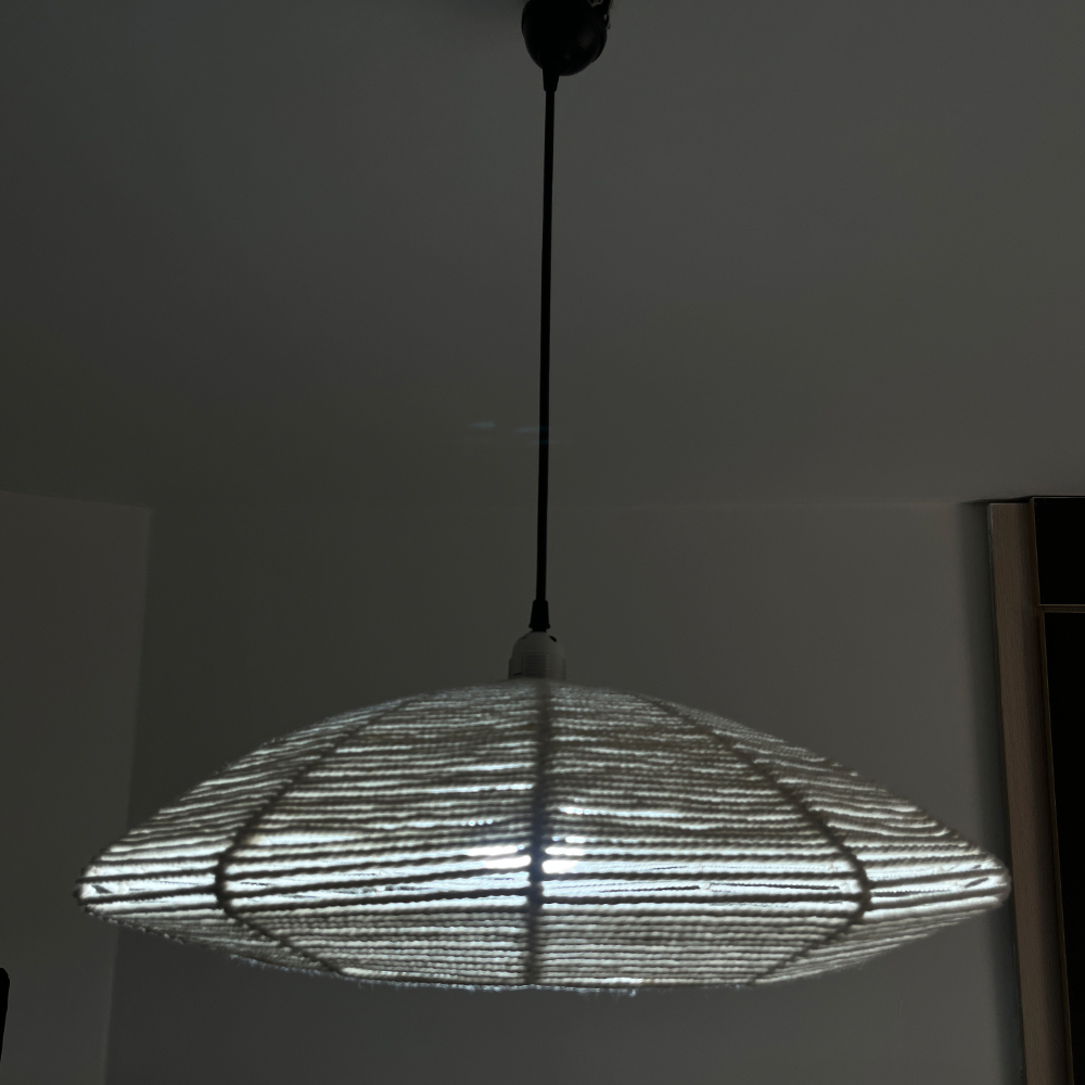 لوستر بافتنی مدل مکرومه کد 6022