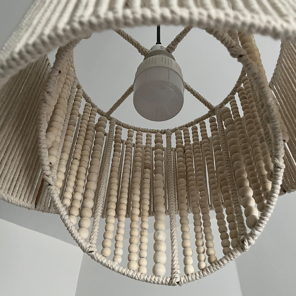 لوستر بافتنی مدل مدرن دوحجمی کد 4030