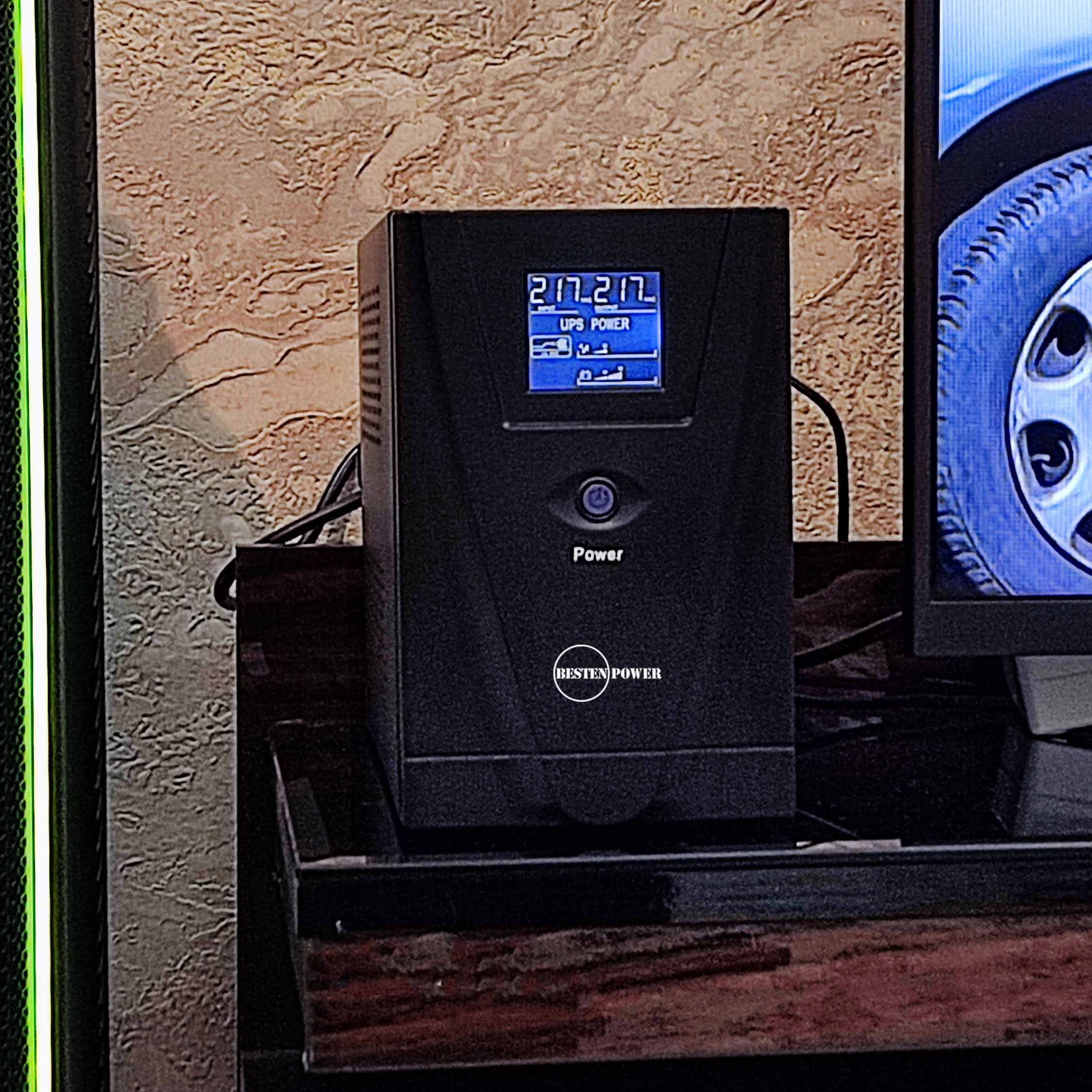 یو پی اس بستن پاور مدل BPO-1200VA-7.5Ah با ظرفیت 1200ولت آمپر به همراه باتری داخلی