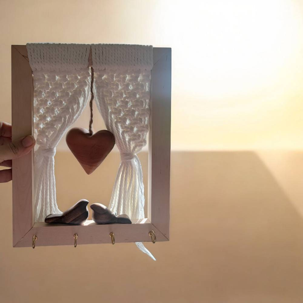 کلید آویز مدل طرح پنجره عشق