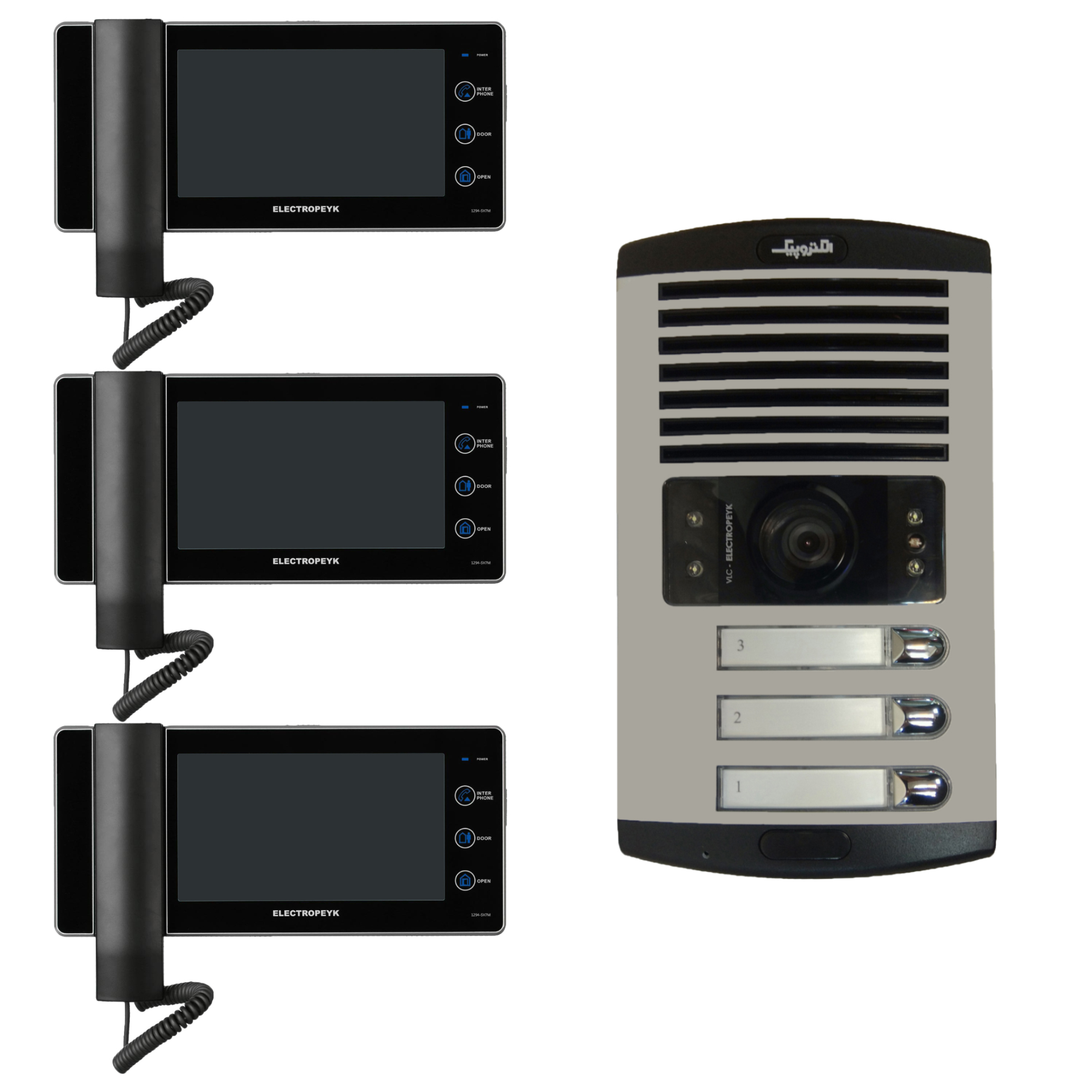 دربازکن تصویری الکتروپیک مدل 1294 کد 1019 مجموعه 4 عددی