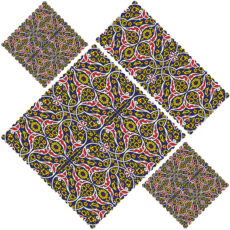 ست رومیزی 4 تکه مدل S31-42441