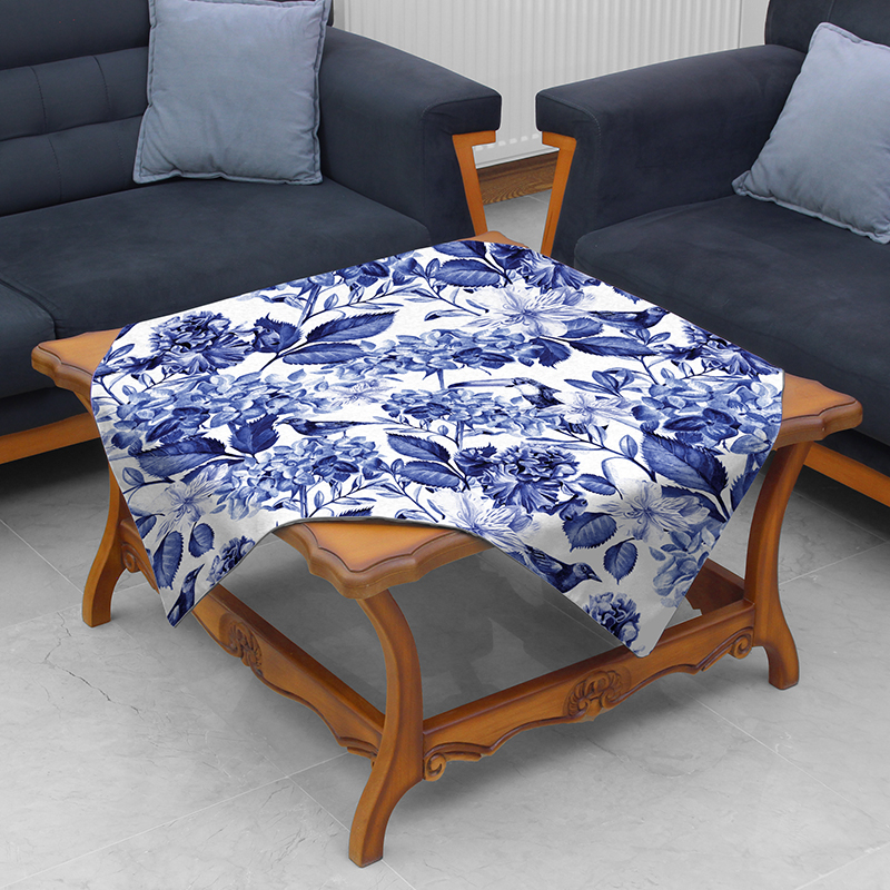 رومیزی مدل مخمل کد M00207 بسته 9 عددی