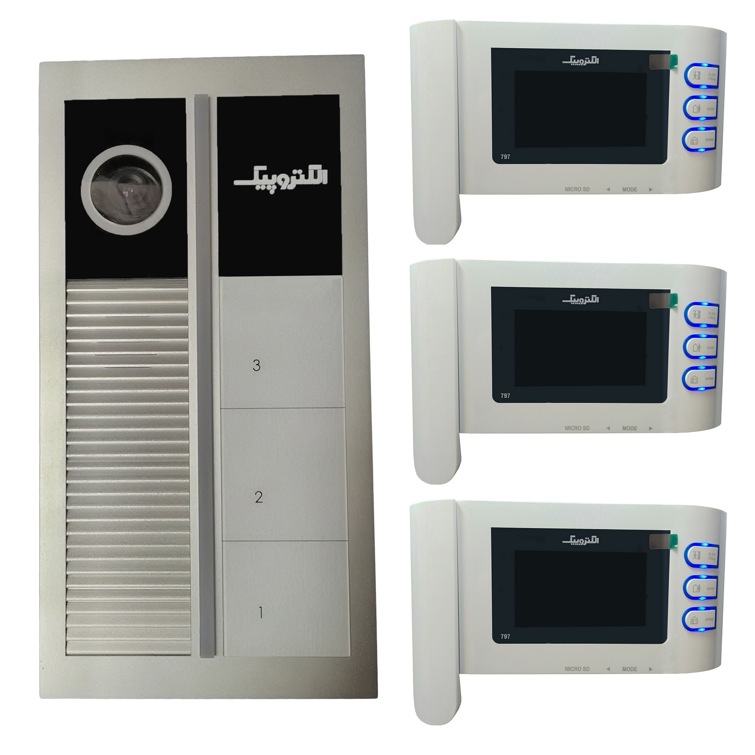 دربازکن تصویری الکتروپیک مدل 797 کد 1028 مجموعه 4 عددی