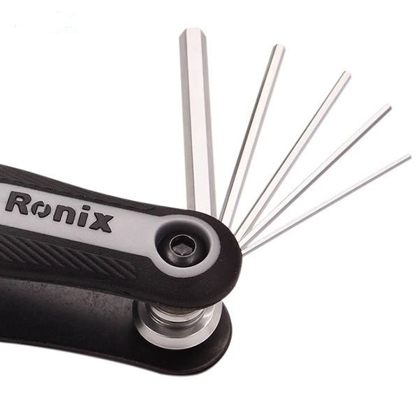 مجموعه 8 عددی آچار آلن تاشو رونیکس مدل RXH-2020