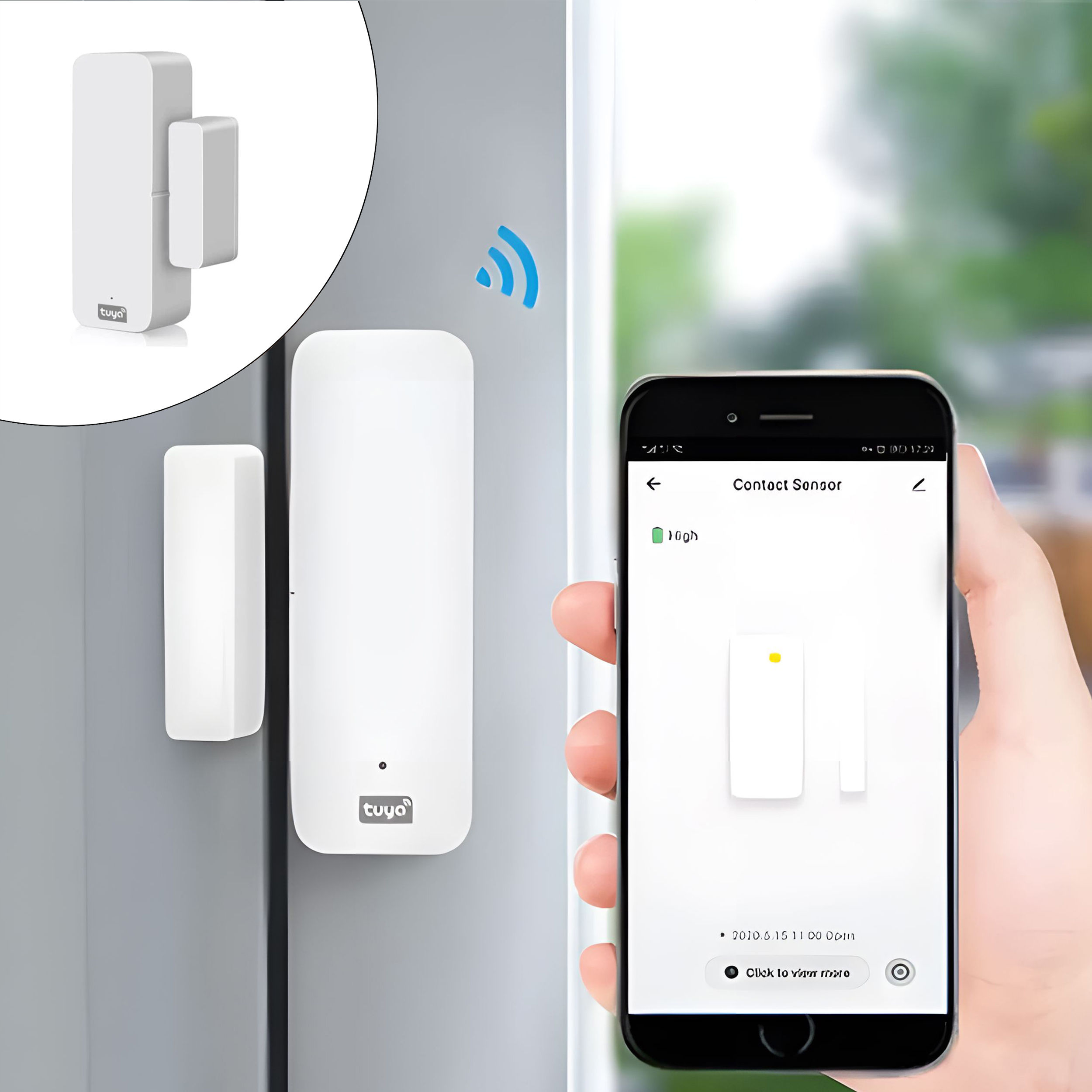 سنسور هوشمند در و پنجره تویا مدل WIFI