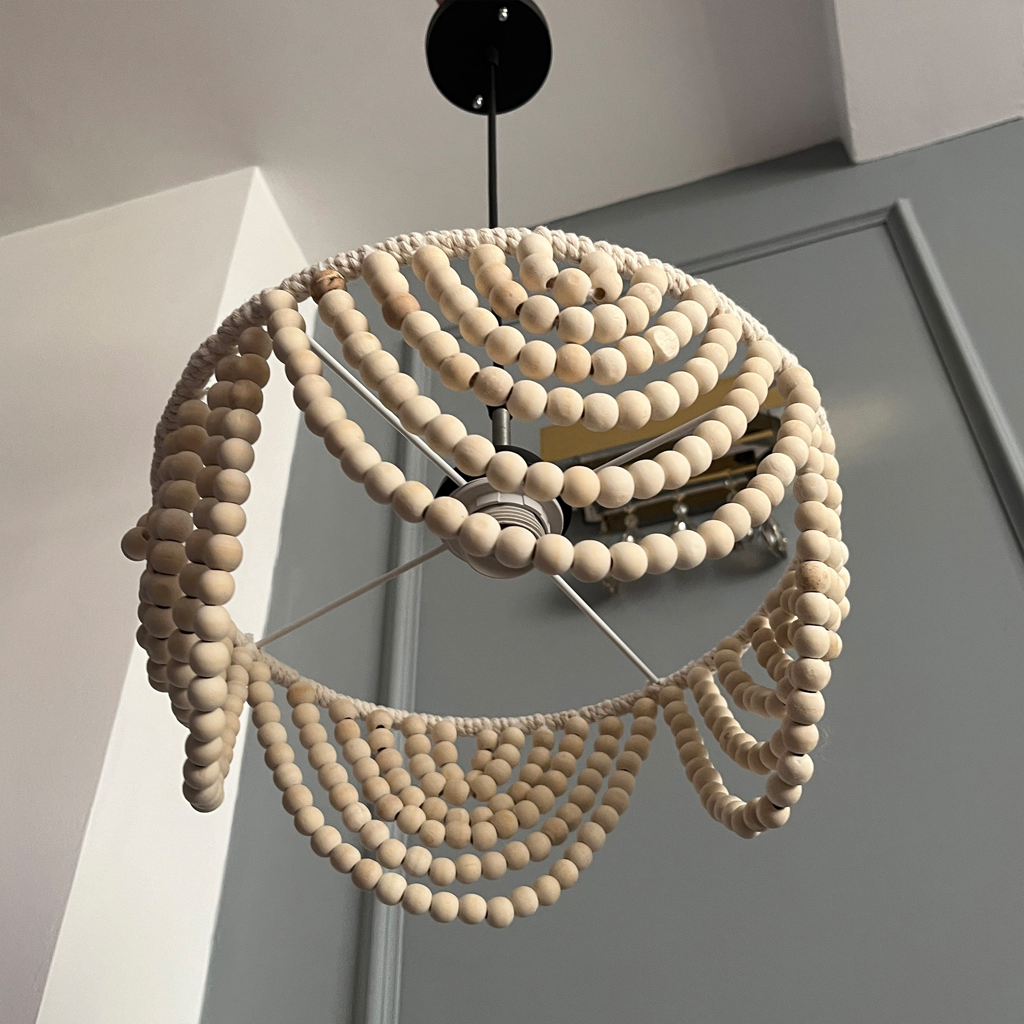 لوستر تزئینی مدل چوبی مراکشی