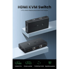 سوییچ KVM دو پورت HDMI یوگرین مدل CM200