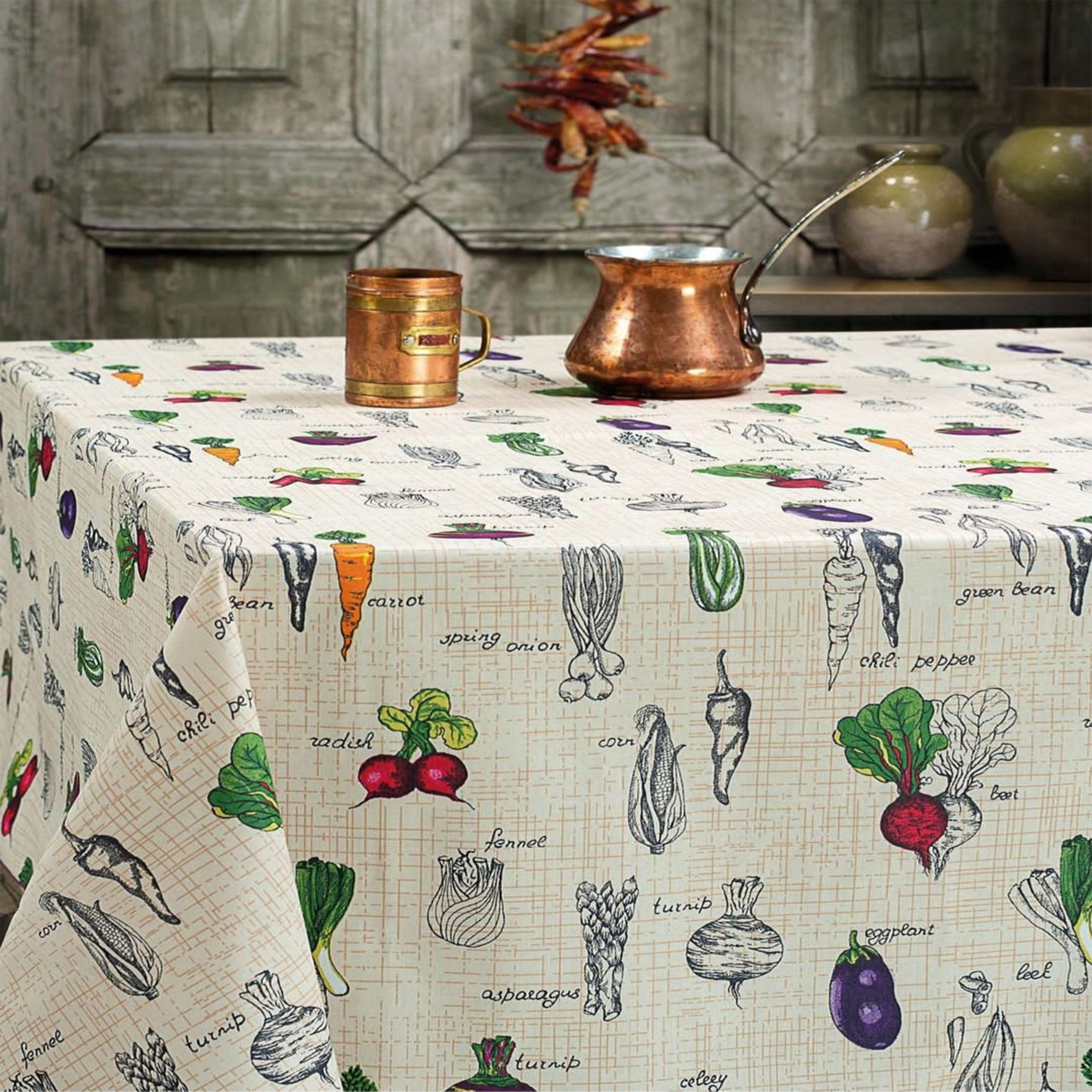 رومیزی رزین تاژ مدل سبزیجات