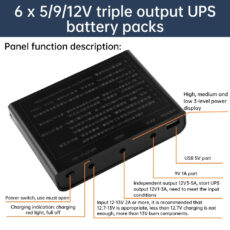 مینی یو پی اس مودم کارتخوان دوربین مدل Mini UPS 5-9-12 ظرفیت 55 ولت آمپر