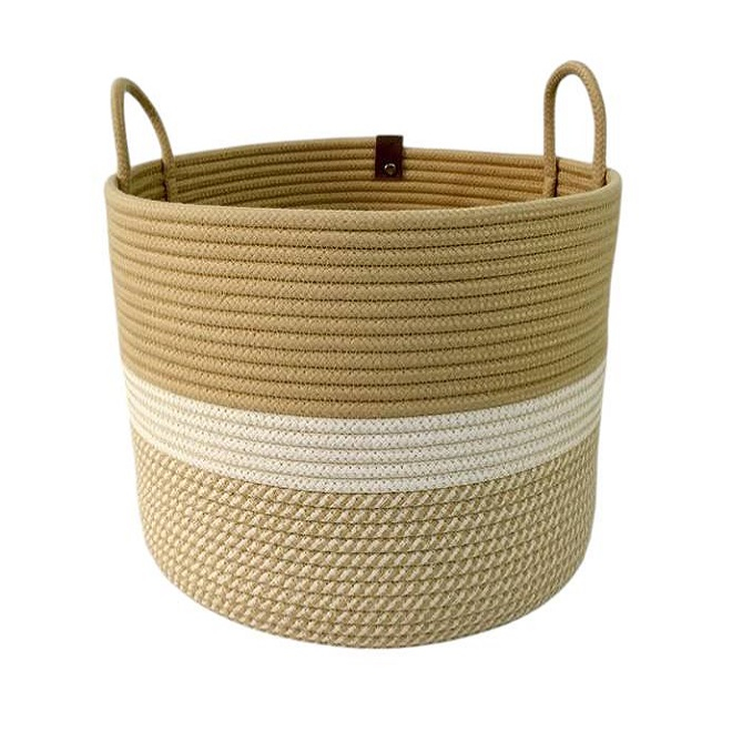 سطل زباله حصیر بافی مدل زبرا