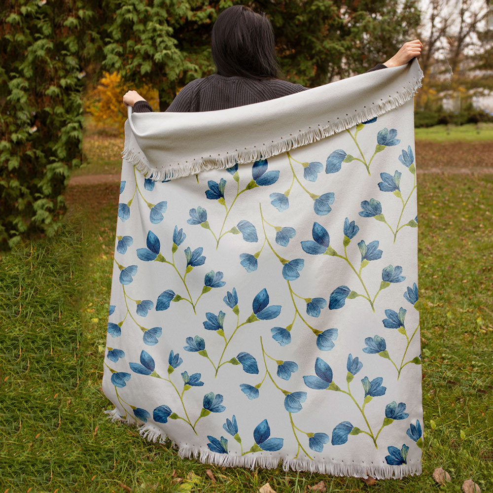 شال مبل کد Q2SH1007 سایز 180x100 سانتی متر