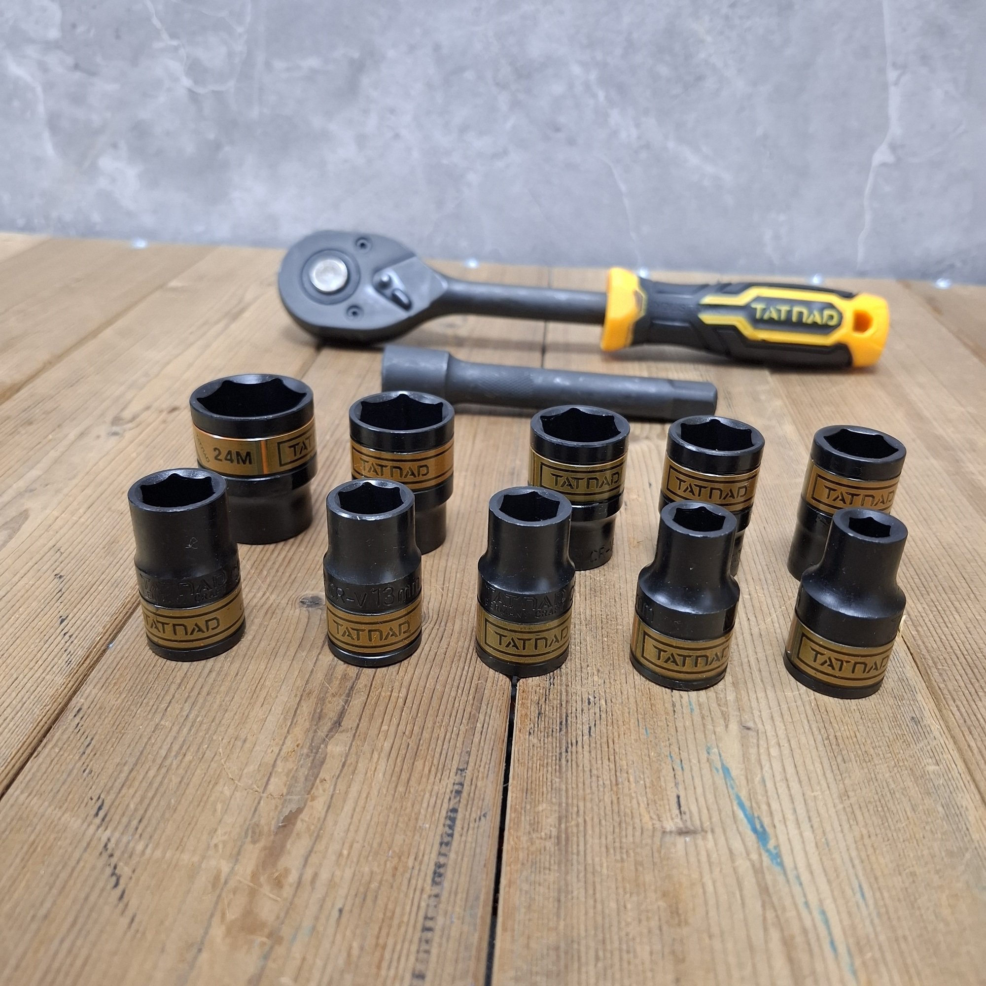 آچار بکس و سری بکس تاتند مدل CR_V مجموعه 12عددی