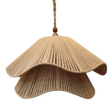 لوستر بافتنی مدل رز دوبل