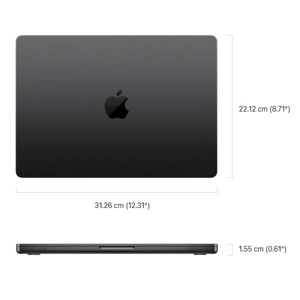 لپ تاپ 14.2 اینچی اپل مدل MacBook Pro MDE44 2025 LLA-M5-16GB RAM-512GB SSD