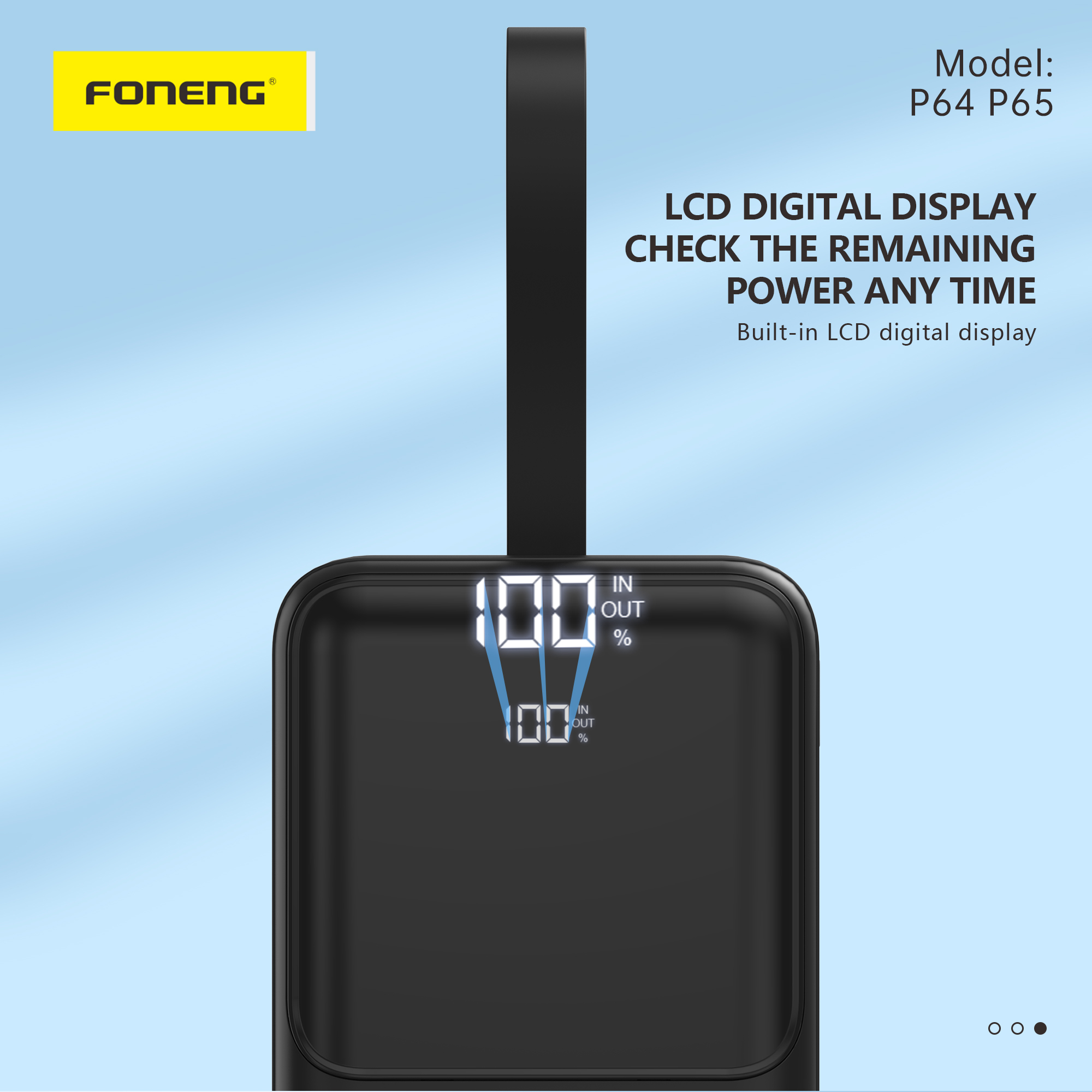 پاوربانک فوننگ مدل P65 ظرفیت 50000 میلی آمپر ساعت