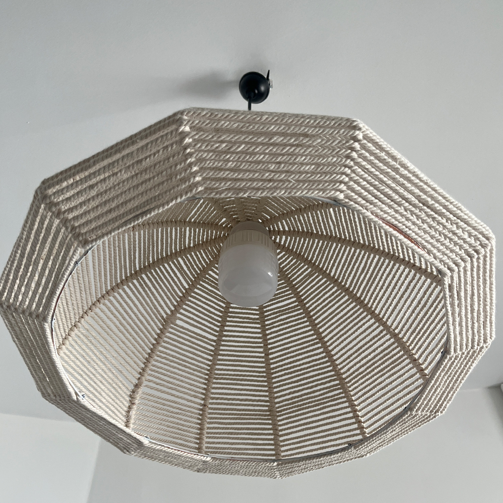 لوستر بافتنی مدل گنبدی مکرومه کد 4025