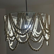 لوستر تزئینی مدل مهره چوبی مراکشی کد 50