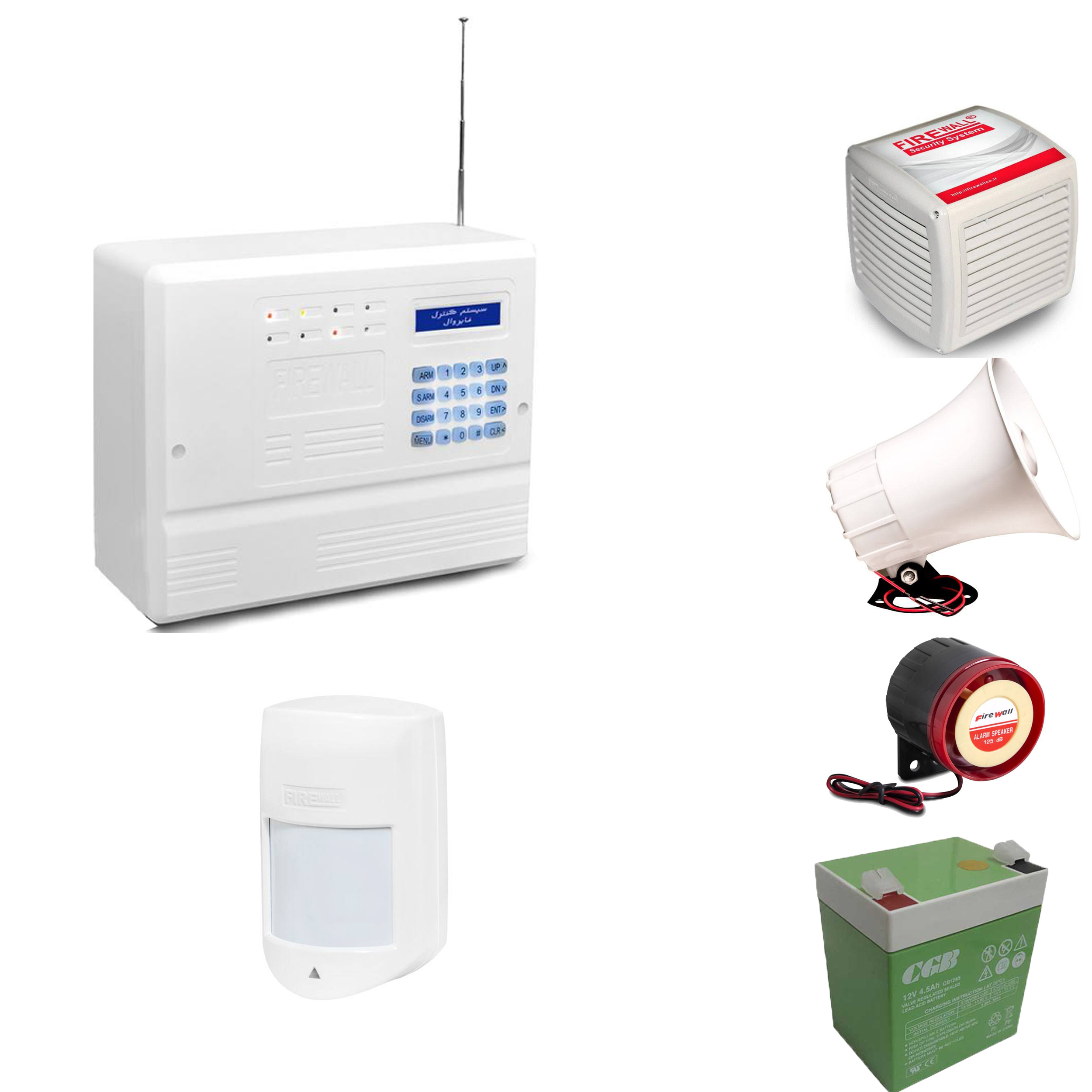 پکیج دزدگیر اماکن فایروال مدل F10 کد 100