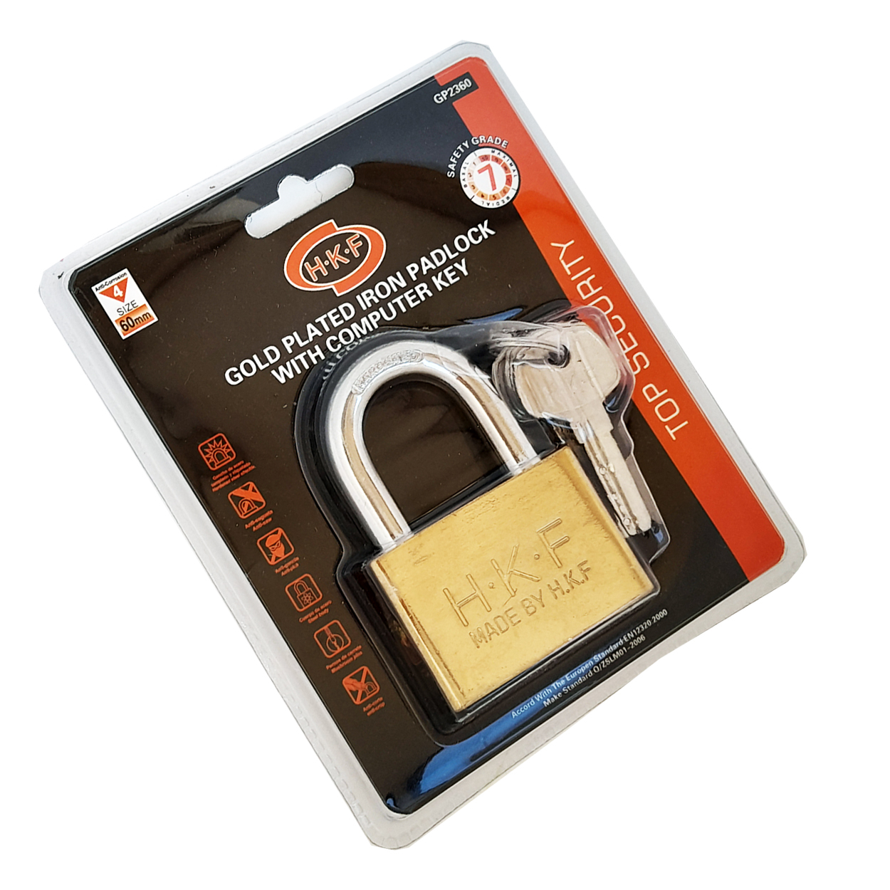 قفل آویز اچ کی اف مدل HT - 6066