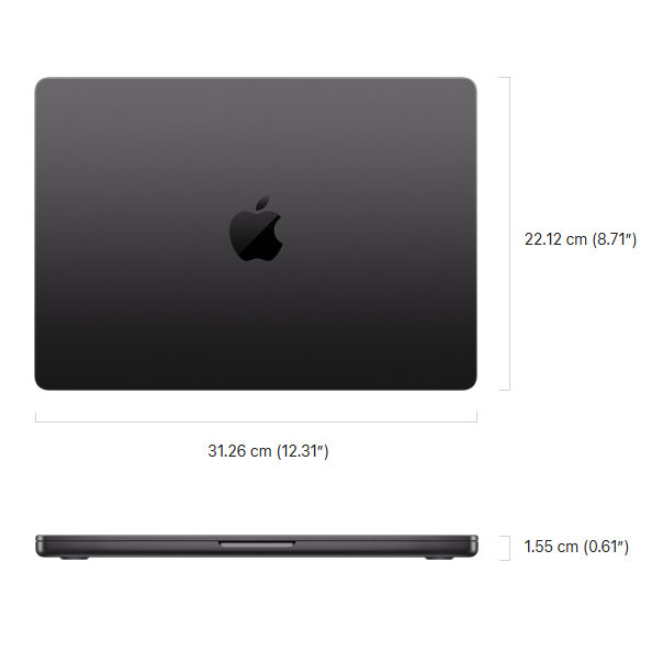 لپ تاپ 14.2 اینچی اپل مدل MacBook Pro MDE04 2025 XA-M5-16GB RAM-512GB SSD