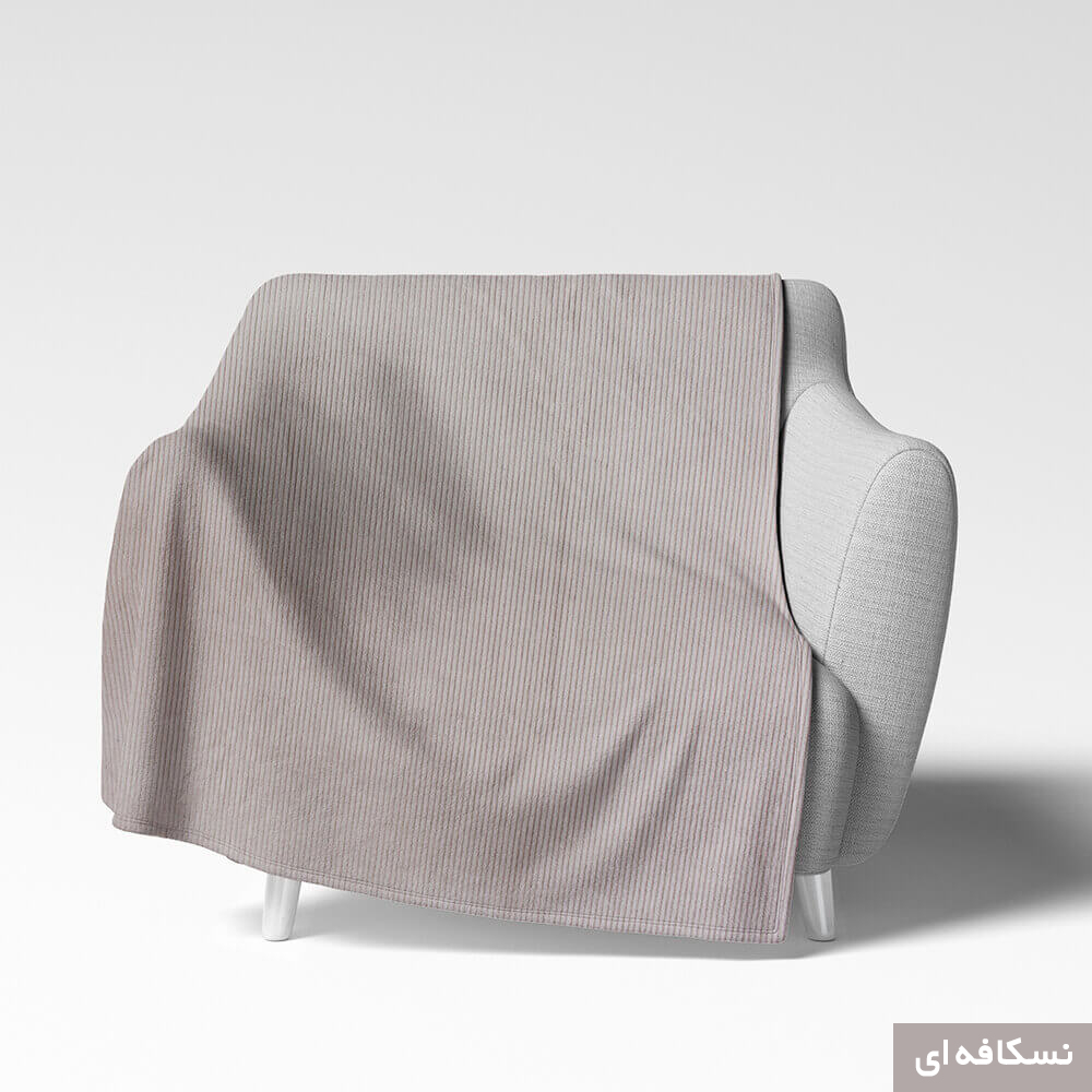 شال مبل شاران هوم مدل مخملی طرح راه راه سایز 450×170 سانتی متر