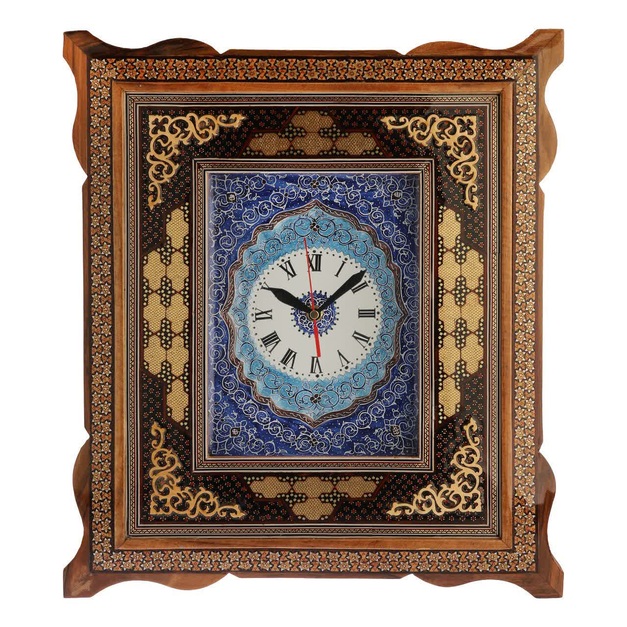 ساعت دیواری خاتم کاری کد ۴۵