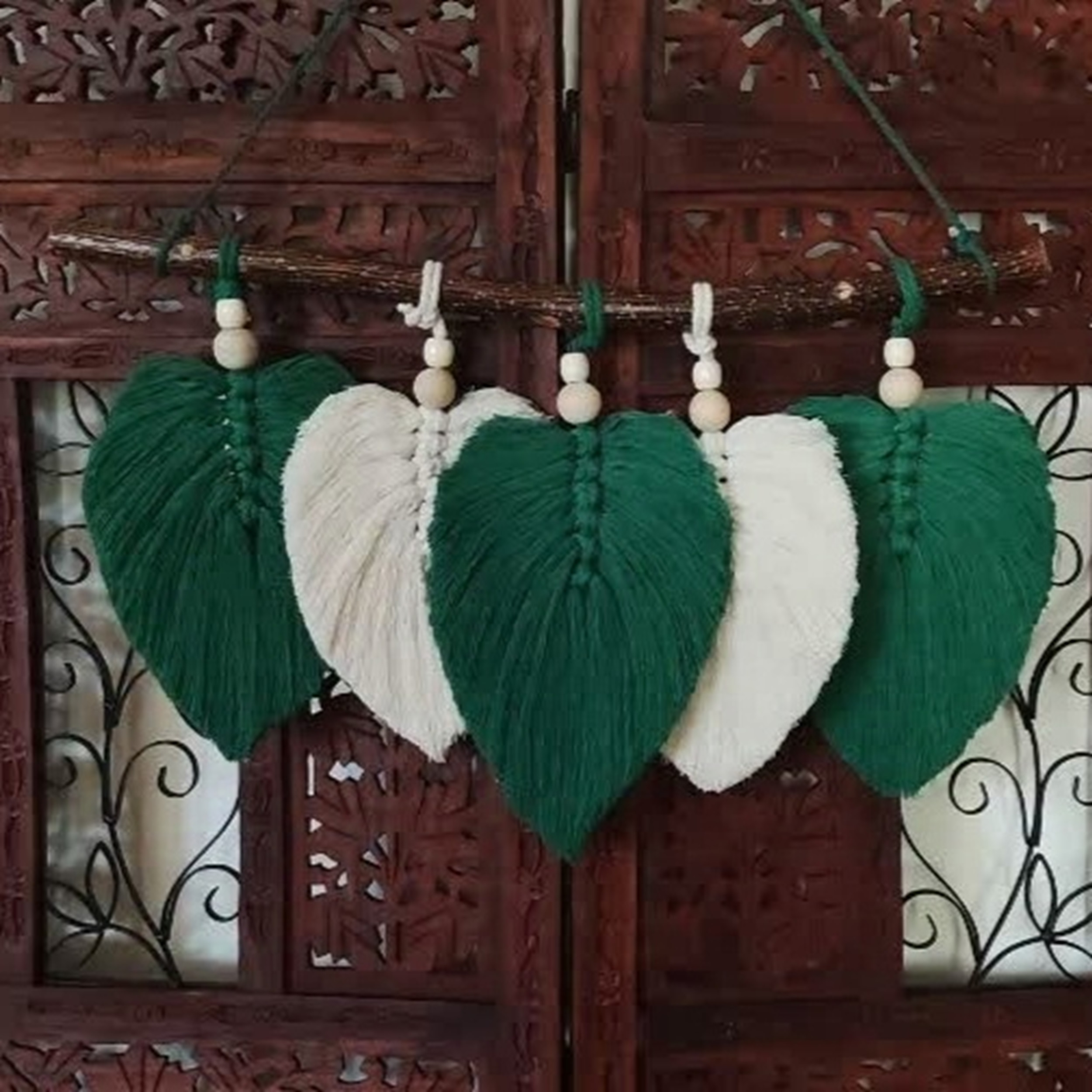 آویز بافتنی مدل مکرومه کد MacHang624
