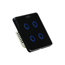 کلید هوشمند تویا مدل چهارپل Zigbee طرح curve کد 2211044