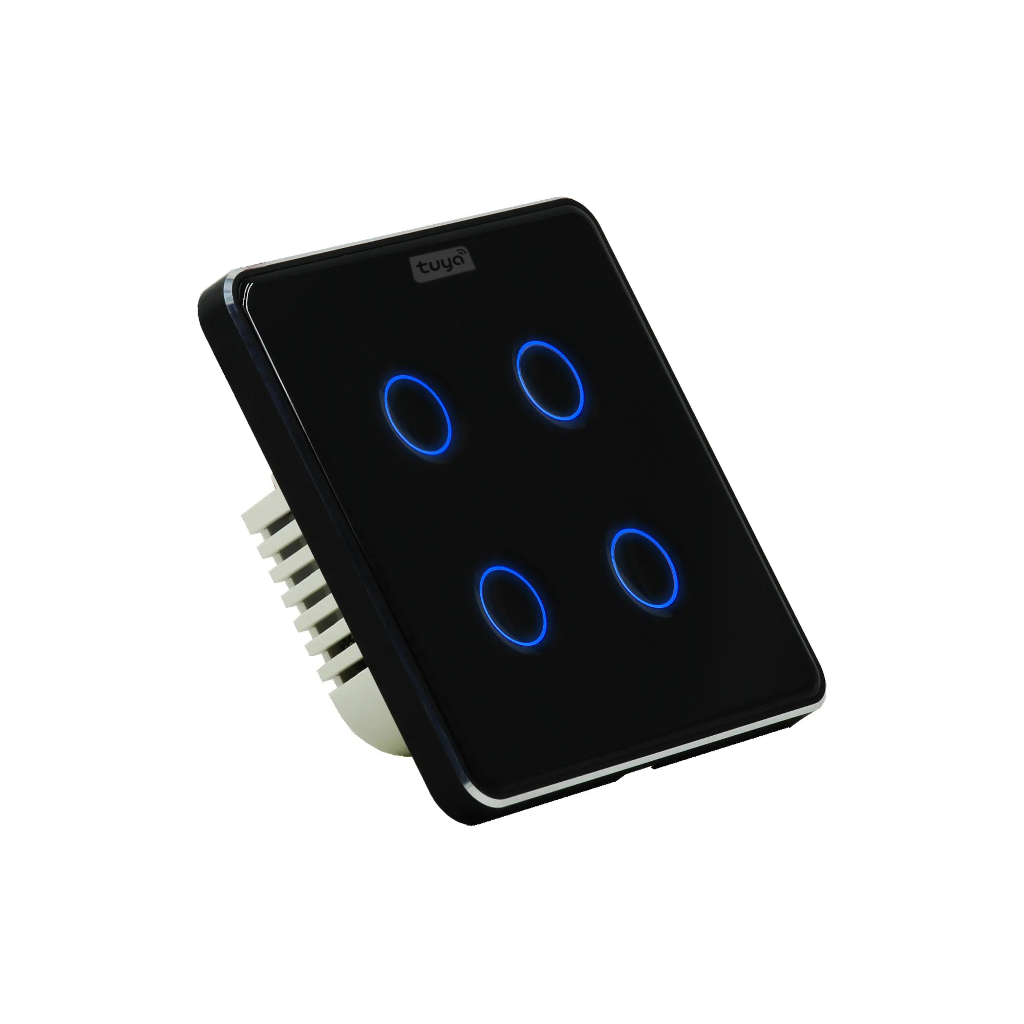 کلید هوشمند تویا مدل چهارپل Zigbee طرح curve کد 2211044