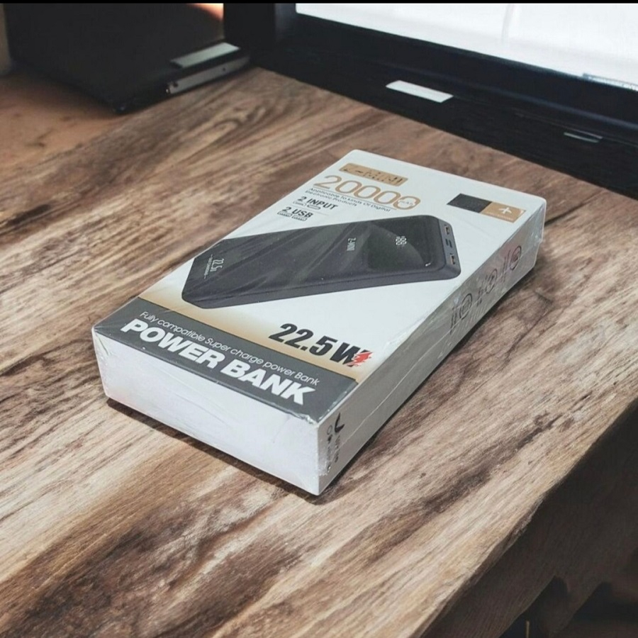 پاوربانک مدل 20000mah-22.5W ظرفیت 20000 میلی آمپر ساعت