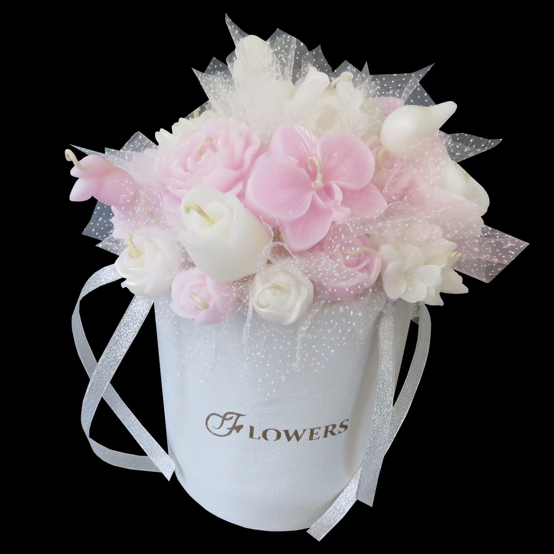 شمع مدل گل جاودان کد 1002