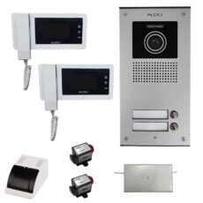 مجموعه دربازکن تصویری آلدو مدل 414M-U2 به همراه محافظ ولتاژ مانیتور